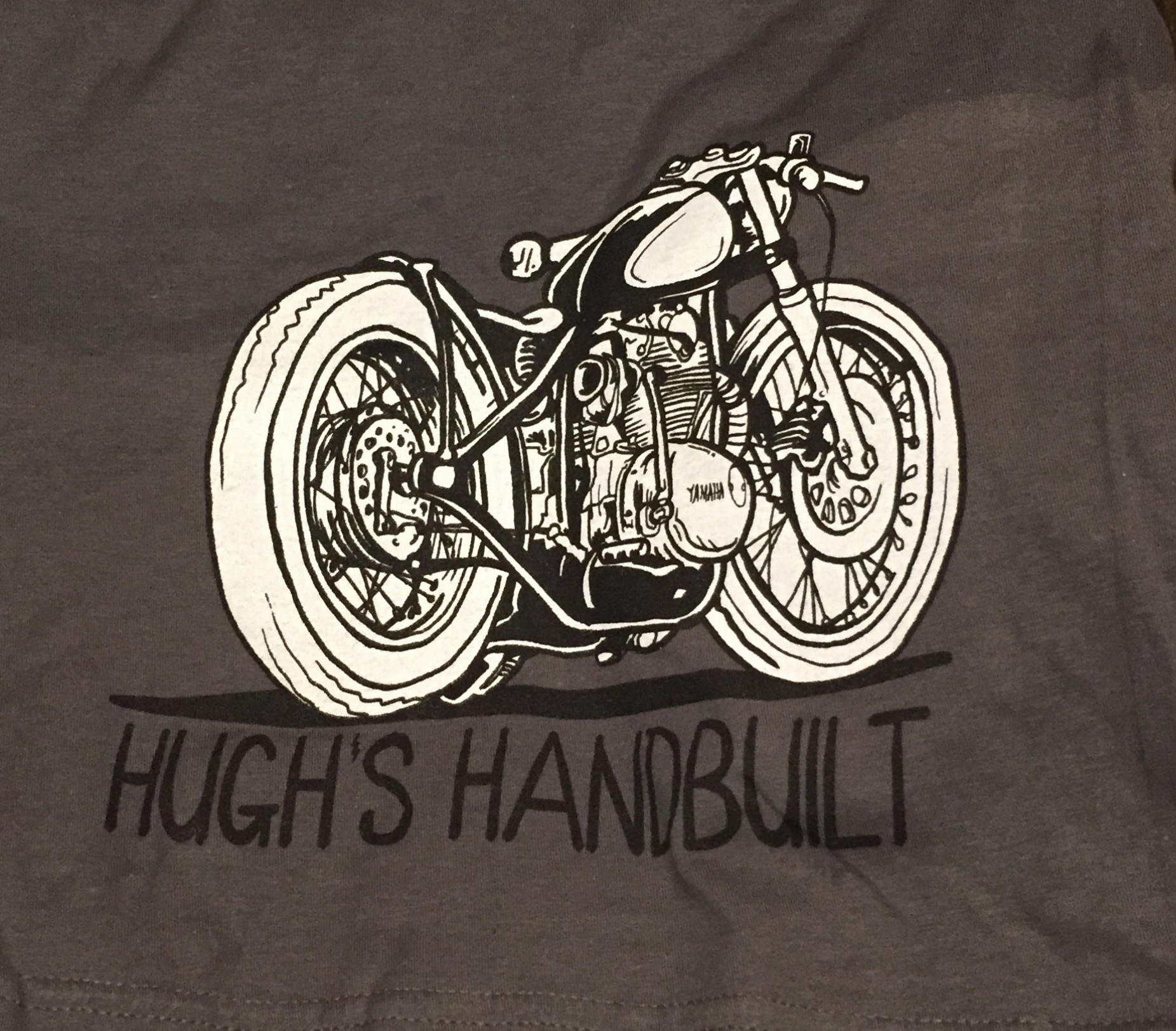  the one t shirt hughs hand built